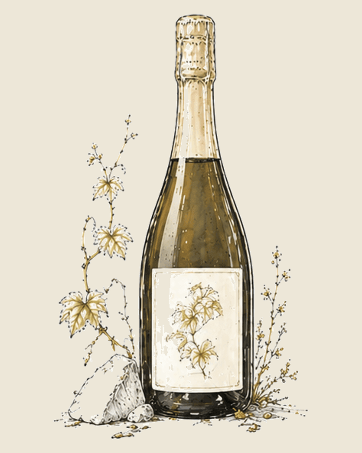 A grower Champagne cuvée on a neutral background.