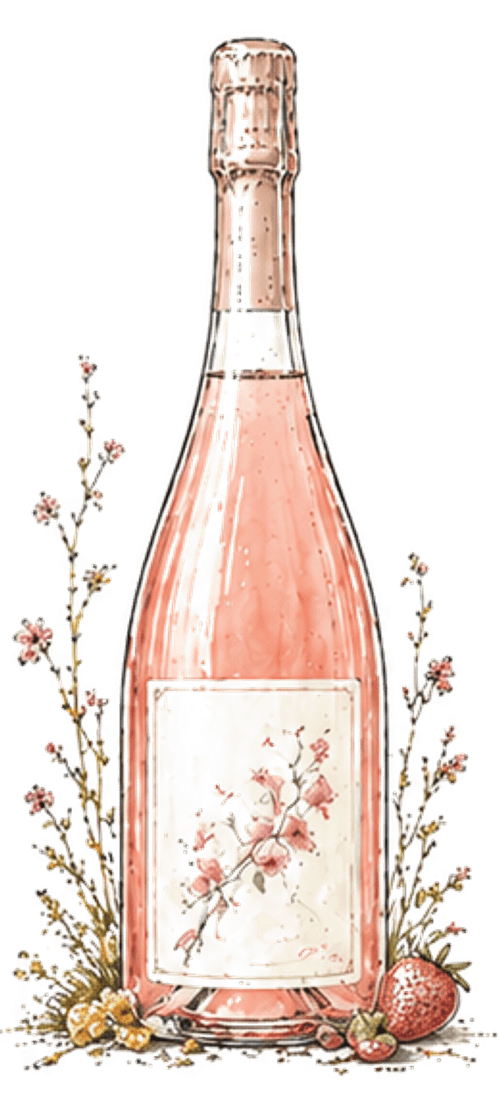 Rosé Champagne cuvée.